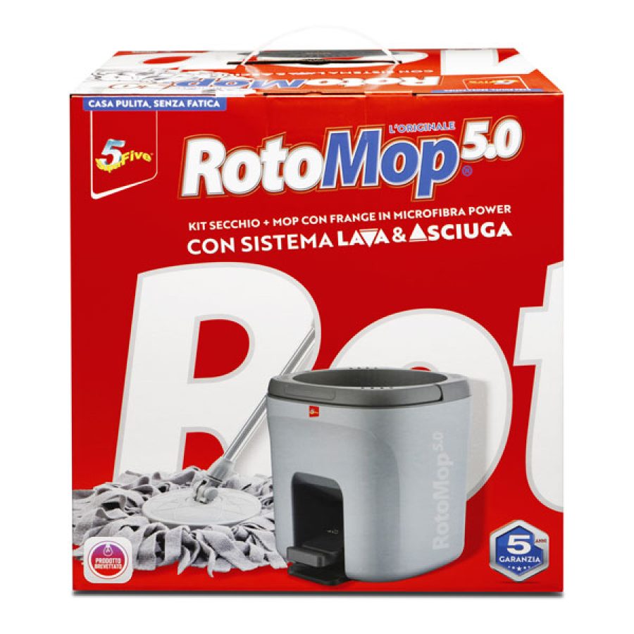 Super5 RotoMop 5.0 scatola FRONT grigio_grigio
